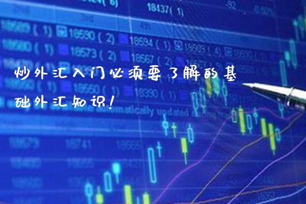 炒外汇入门必须要了解的基础外汇知识!_https://www.londai.com_其他投资_第1张