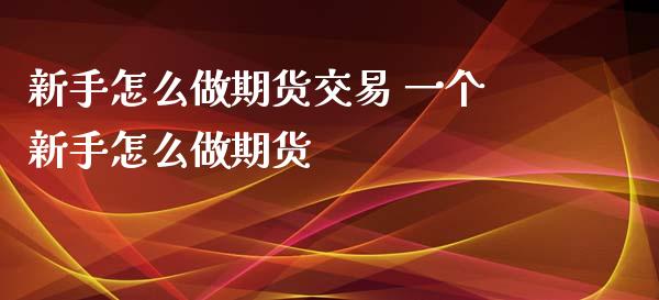 新手怎么做期货交易 一个新手怎么做期货_https://www.londai.com_期货投资_第1张