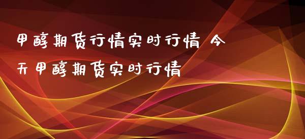 甲醇期货行情实时行情 今天甲醇期货实时行情_https://www.londai.com_期货投资_第1张