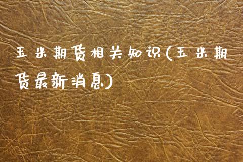 玉米期货相关知识(玉米期货最新消息)_https://www.londai.com_期货投资_第1张