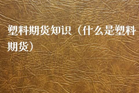 塑料期货知识（什么是塑料期货）_https://www.londai.com_期货投资_第1张