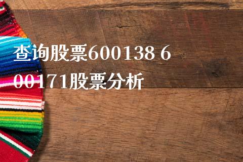 查询股票600138 600171股票分析_https://www.londai.com_股票投资_第1张