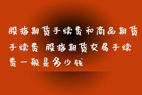 股指期货手续费和商品期货手续费 股指期货交易手续费一般是多少钱_https://www.londai.com_期货投资_第1张