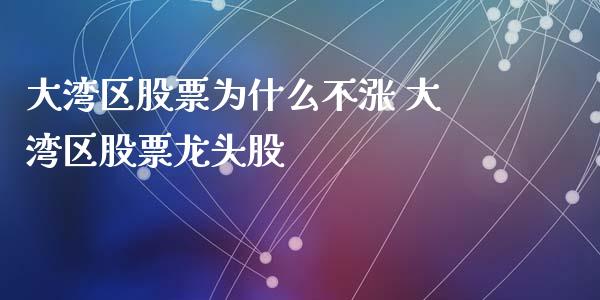 大湾区股票为什么不涨 大湾区股票龙头股_https://www.londai.com_股票投资_第1张