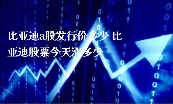 比亚迪a股发行价多少 比亚迪股票今天涨多少_https://www.londai.com_股票投资_第1张