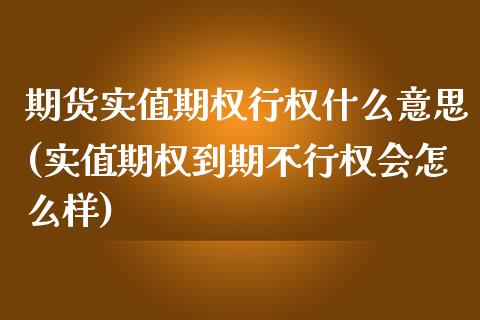 期货实值期权行权什么意思(实值期权到期不行权会怎么样)_https://www.londai.com_期货投资_第1张