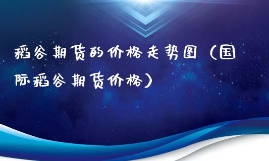 稻谷期货的价格走势图（国际稻谷期货价格）_https://www.londai.com_期货投资_第1张