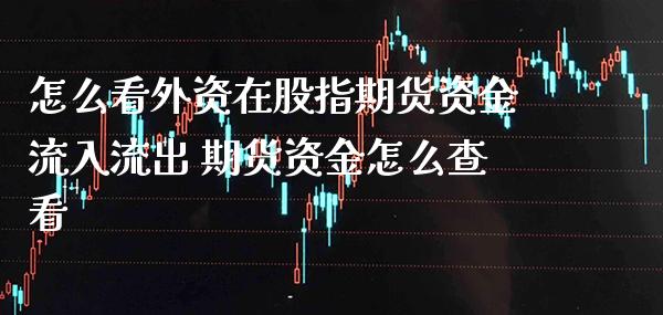 怎么看外资在股指期货资金流入流出 期货资金怎么查看_https://www.londai.com_期货投资_第1张