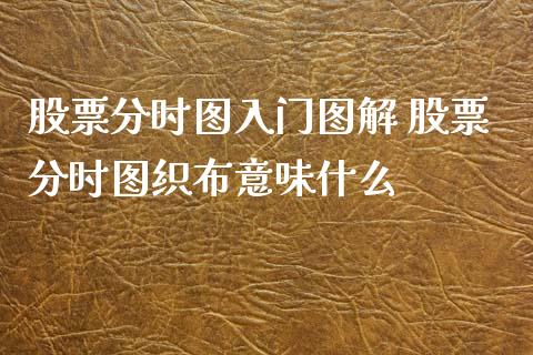 股票分时图入门图解 股票分时图织布意味什么_https://www.londai.com_股票投资_第1张