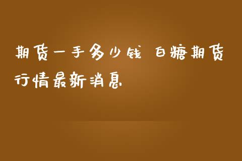 期货一手多少钱 白糖期货行情最新消息_https://www.londai.com_期货投资_第1张