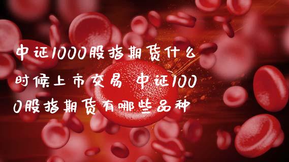 中证1000股指期货什么时候上市交易 中证1000股指期货有哪些品种_https://www.londai.com_期货投资_第1张