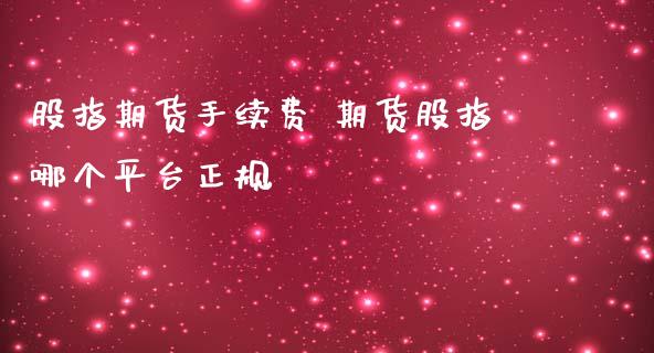 股指期货手续费 期货股指哪个平台正规_https://www.londai.com_期货投资_第1张