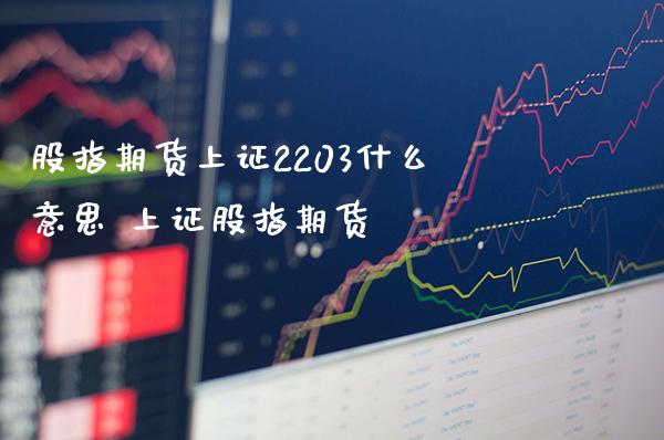 股指期货上证2203什么意思 上证股指期货_https://www.londai.com_期货投资_第1张