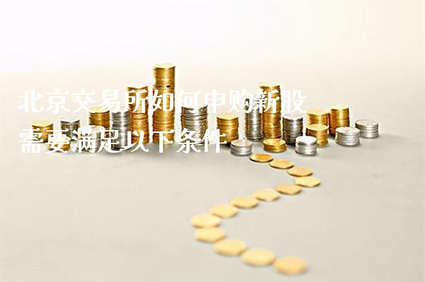 交易所如何申购新股 需要满足以下条件_https://www.londai.com_股票投资_第1张