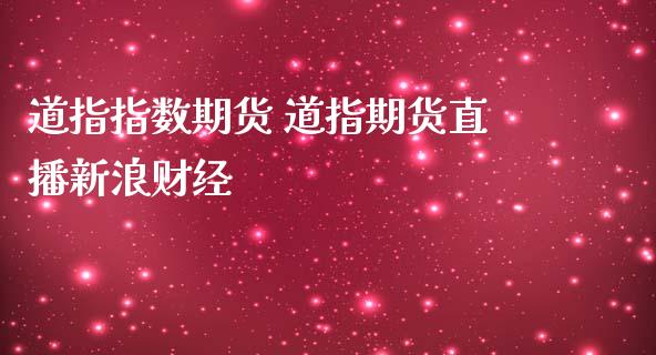 道指指数期货 道指期货直播新浪财经_https://www.londai.com_期货投资_第1张