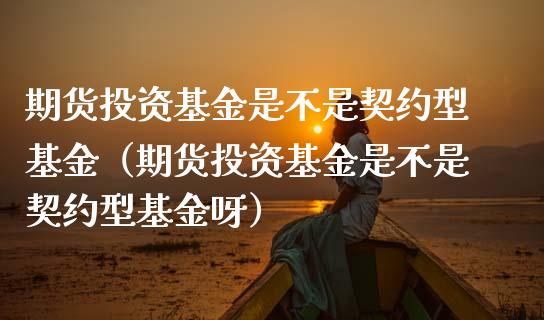 期货投资基金是不是契约型基金（期货投资基金是不是契约型基金呀）_https://www.londai.com_期货投资_第1张