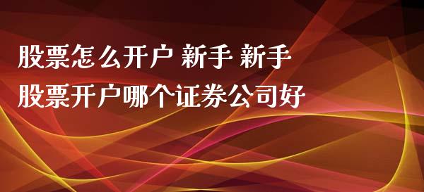 股票怎么开户 新手 新手股票开户哪个证券公司好_https://www.londai.com_股票投资_第1张