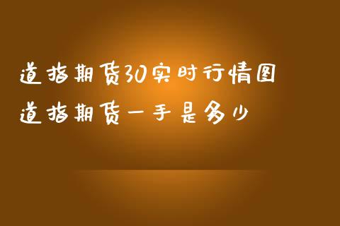 道指期货30实时行情图 道指期货一手是多少_https://www.londai.com_期货投资_第1张