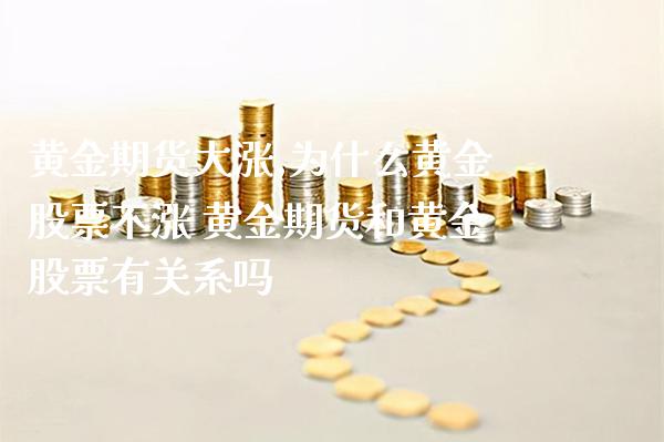 黄金期货大涨,为什么黄金股票不涨 黄金期货和黄金股票有关系吗_https://www.londai.com_期货投资_第1张