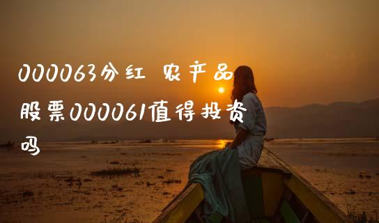 000063分红 农产品股票000061值得投资吗_https://www.londai.com_股票投资_第1张