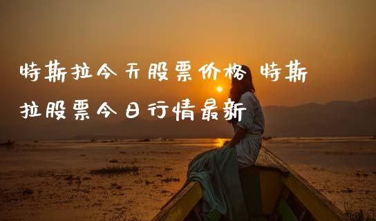 特斯拉今天股票价格 特斯拉股票今日行情最新_https://www.londai.com_股票投资_第1张