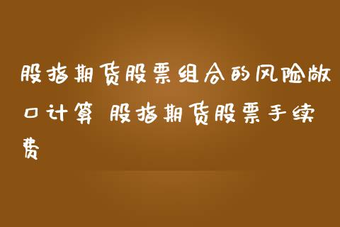 股指期货股票组合的风险敞口计算 股指期货股票手续费_https://www.londai.com_期货投资_第1张