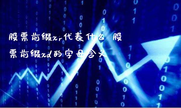 股票前缀xr代表什么 股票前缀xd的字母含义_https://www.londai.com_股票投资_第1张