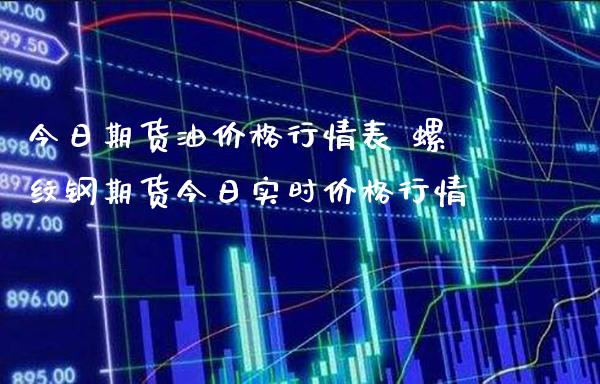 今日期货油价格行情表 螺纹钢期货今日实时价格行情_https://www.londai.com_期货投资_第1张