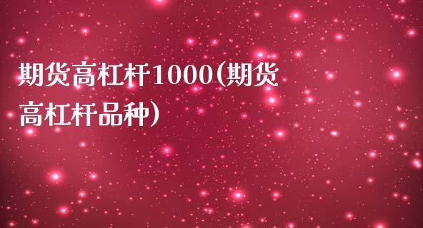 期货高杠杆1000(期货高杠杆品种)_https://www.londai.com_期货投资_第1张