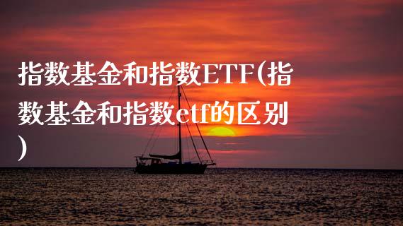 指数基金和指数ETF(指数基金和指数etf的区别)_https://www.londai.com_基金理财_第1张