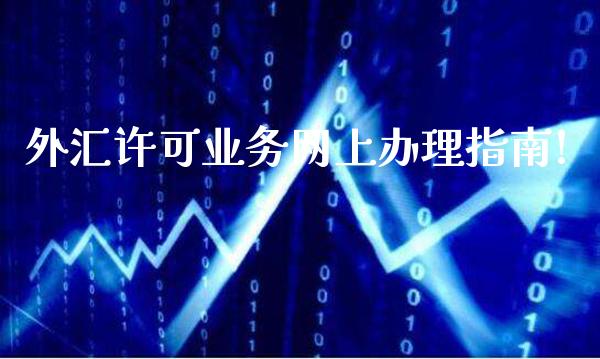 外汇许可业务网上办理指南!_https://www.londai.com_其他投资_第1张