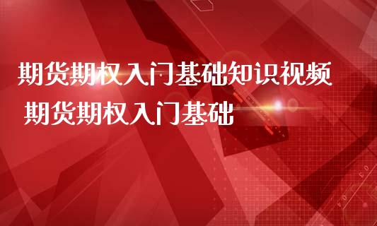 期货期权入门基础知识视频 期货期权入门基础_https://www.londai.com_期货投资_第1张