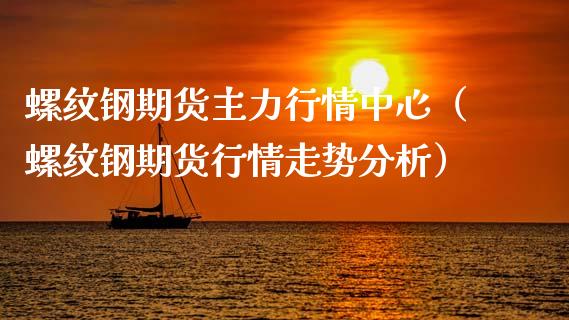 螺纹钢期货主力行情中心（螺纹钢期货行情走势分析）_https://www.londai.com_期货投资_第1张