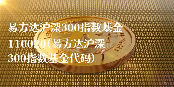 易方达沪深300指数基金110020(易方达沪深300指数基金代码)_https://www.londai.com_基金理财_第1张